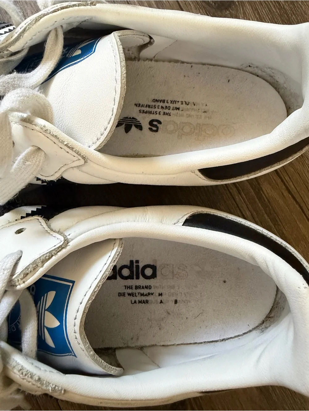 Adidas Samba OG White Sneakers Leather Shoes Stripes Gum Sole Suede Overlay 8